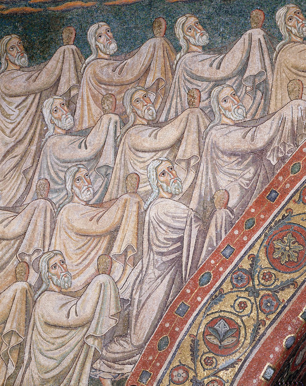 Kıyametin Yaşlıları (mozaik) by Italian School