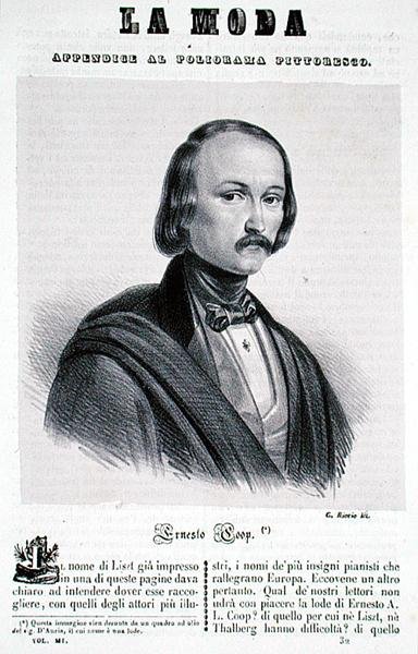 Ernesto Coop, gravür G. Riccio (litho) by Italian School