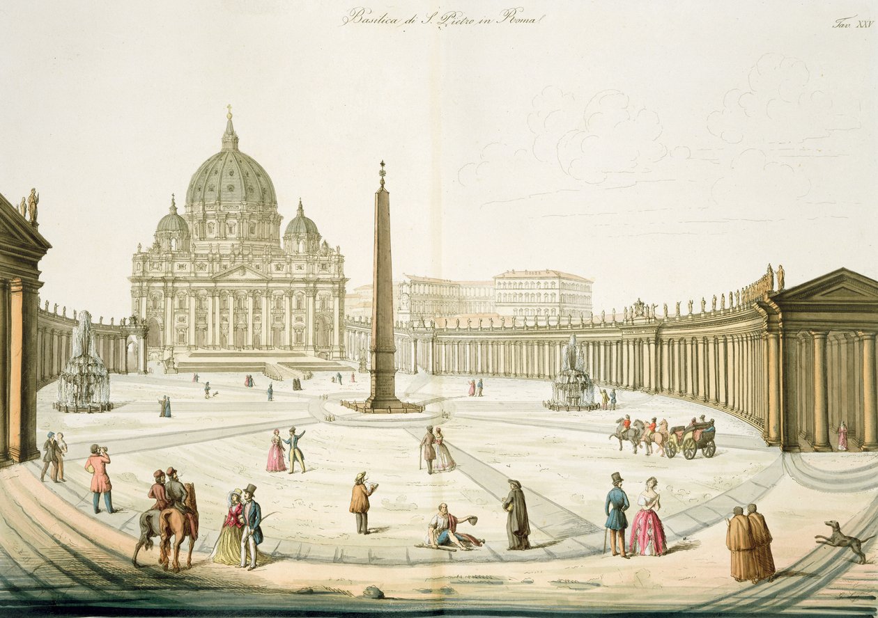 Önünde Piazza ile Roma