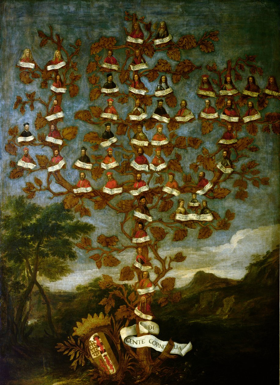 Cornaro Ailesinin Soy Ağacı by Italian School