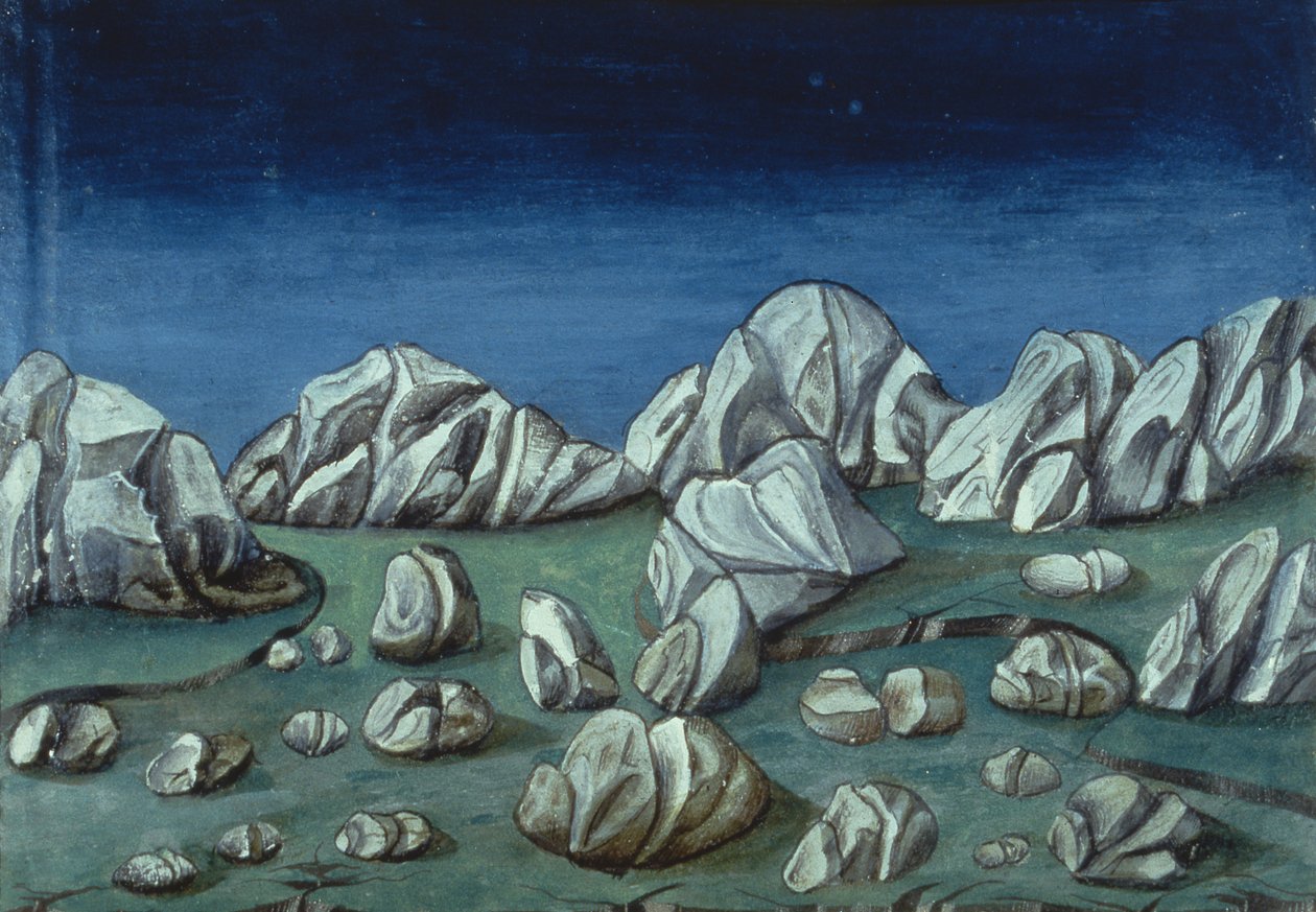 Fol.120r Dünyanın Sonu ve Son Yargı: Dünya Açılıyor (parşömen) by Italian School