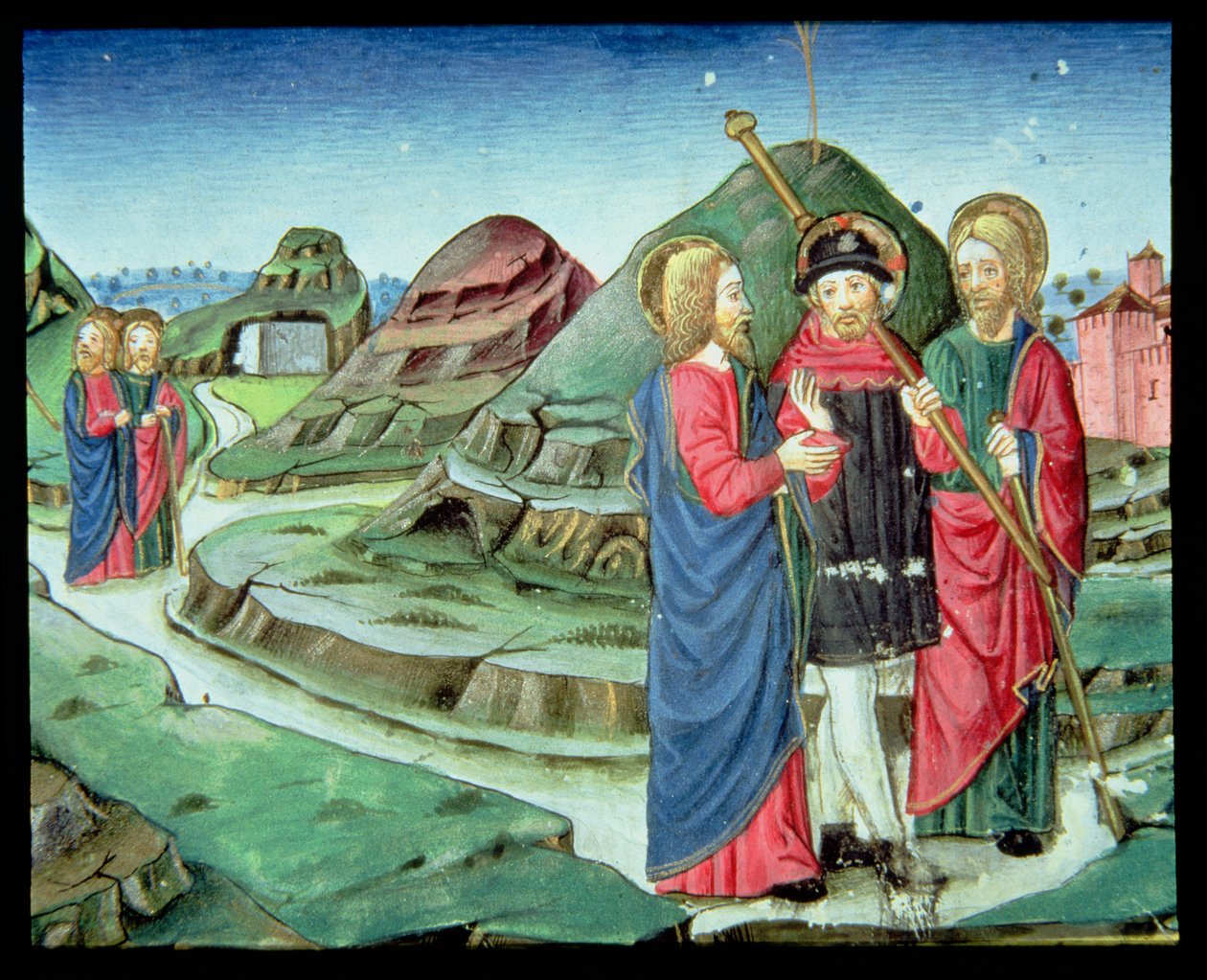 Fol.130v Mesih, Emmaus