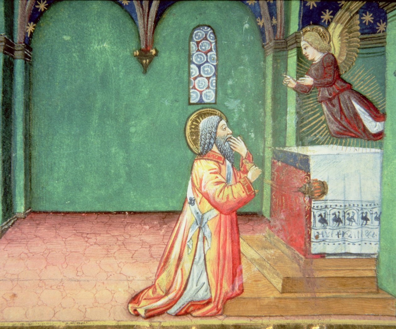 Fol.142r Tapınakta Zacharias