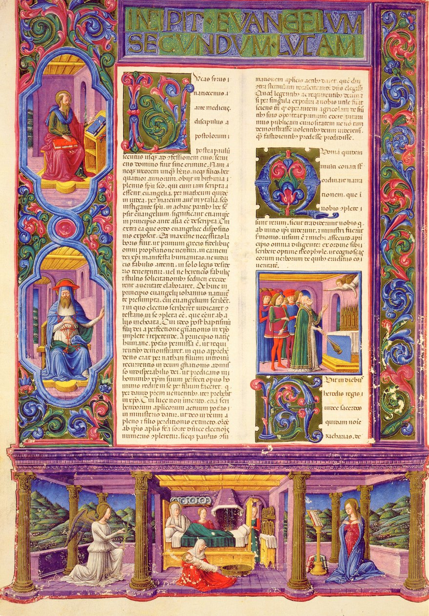 Fol.157v İkinci Luka İncili, Borso d