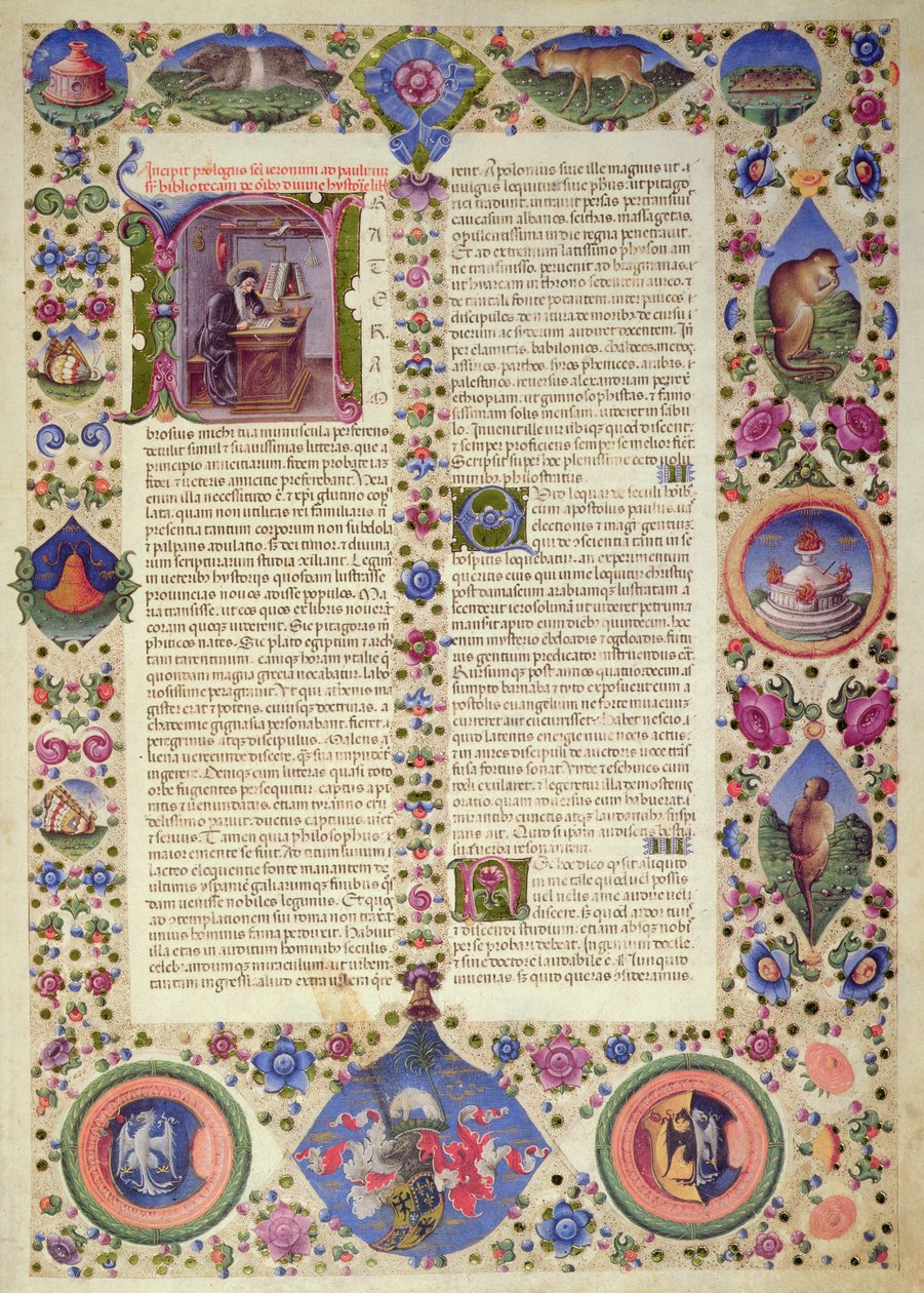 Fol.2R Önsözden Incipit, Borso d