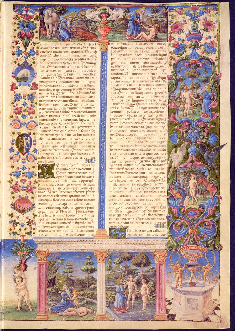Fol.6r Genesis. Borso d