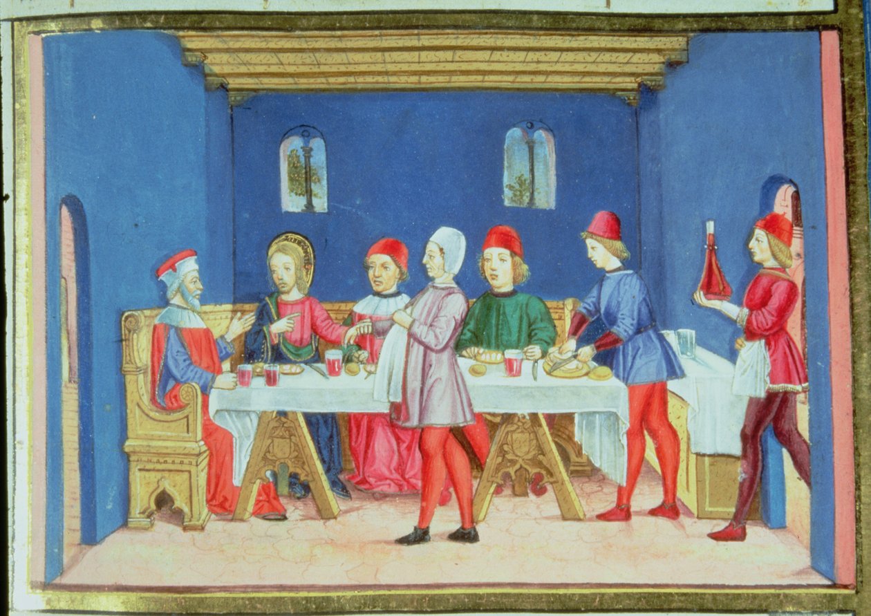 Fol.75v İsa, Ferisi Evi