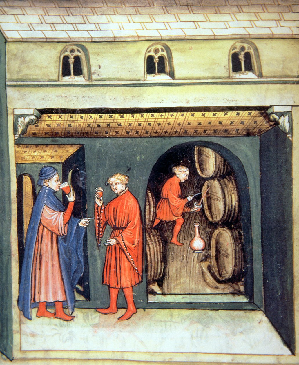 Fol.86v Yaşlı Meyve Şarabı, Tacuinum Santiatis Codex Vindobonensis