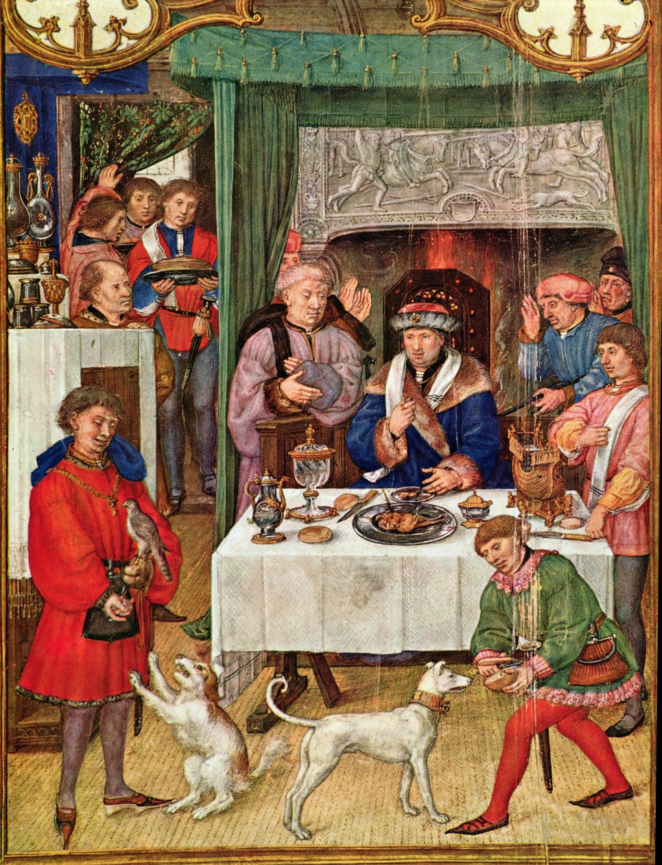 Fol 1v Ocak Ayı: Zengin Lord Masada, Breviarium Grimani