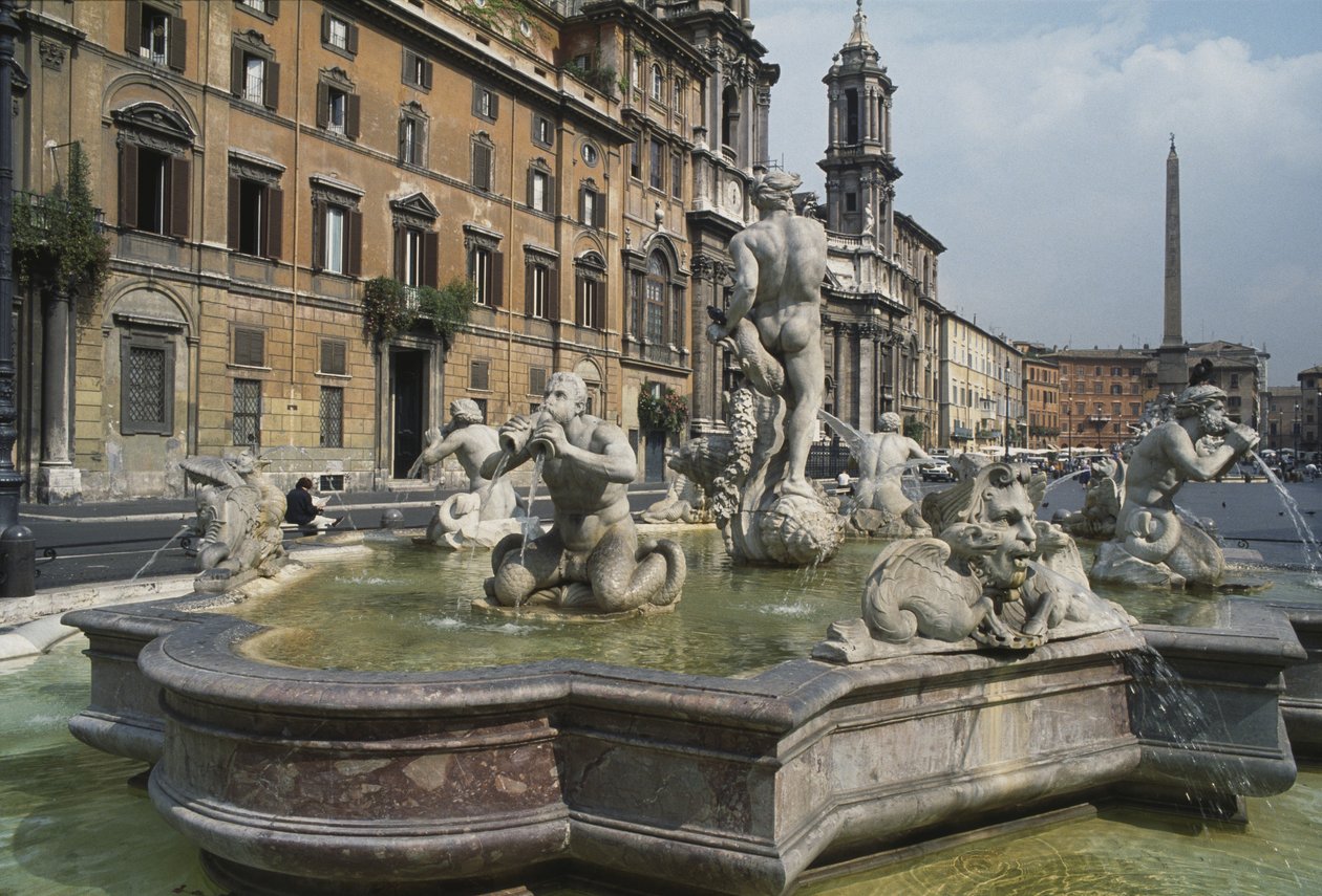 Fontana del Moro, 1653 by Italian School