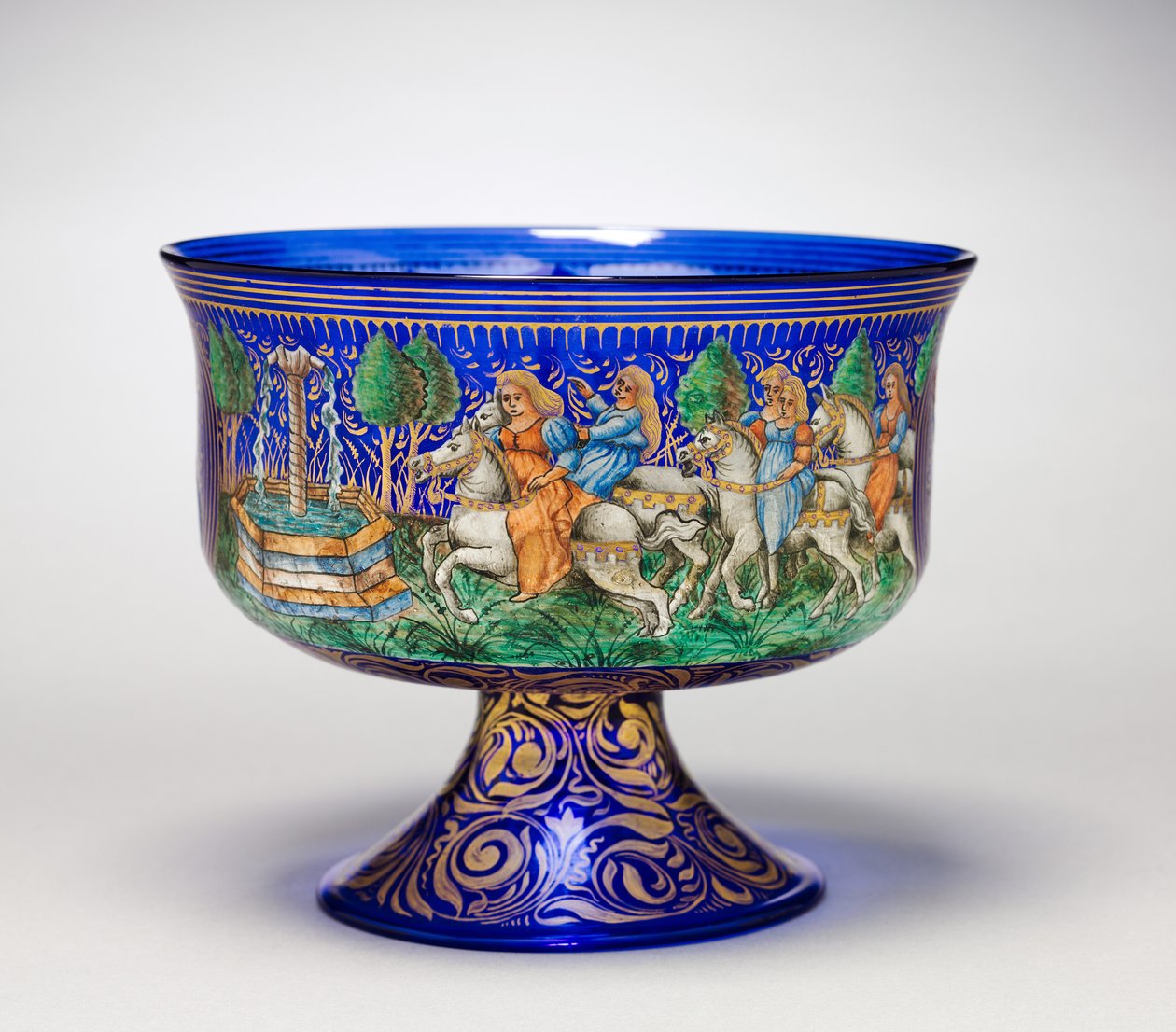 Ayaklı Kase, 1850-99 by Italian School