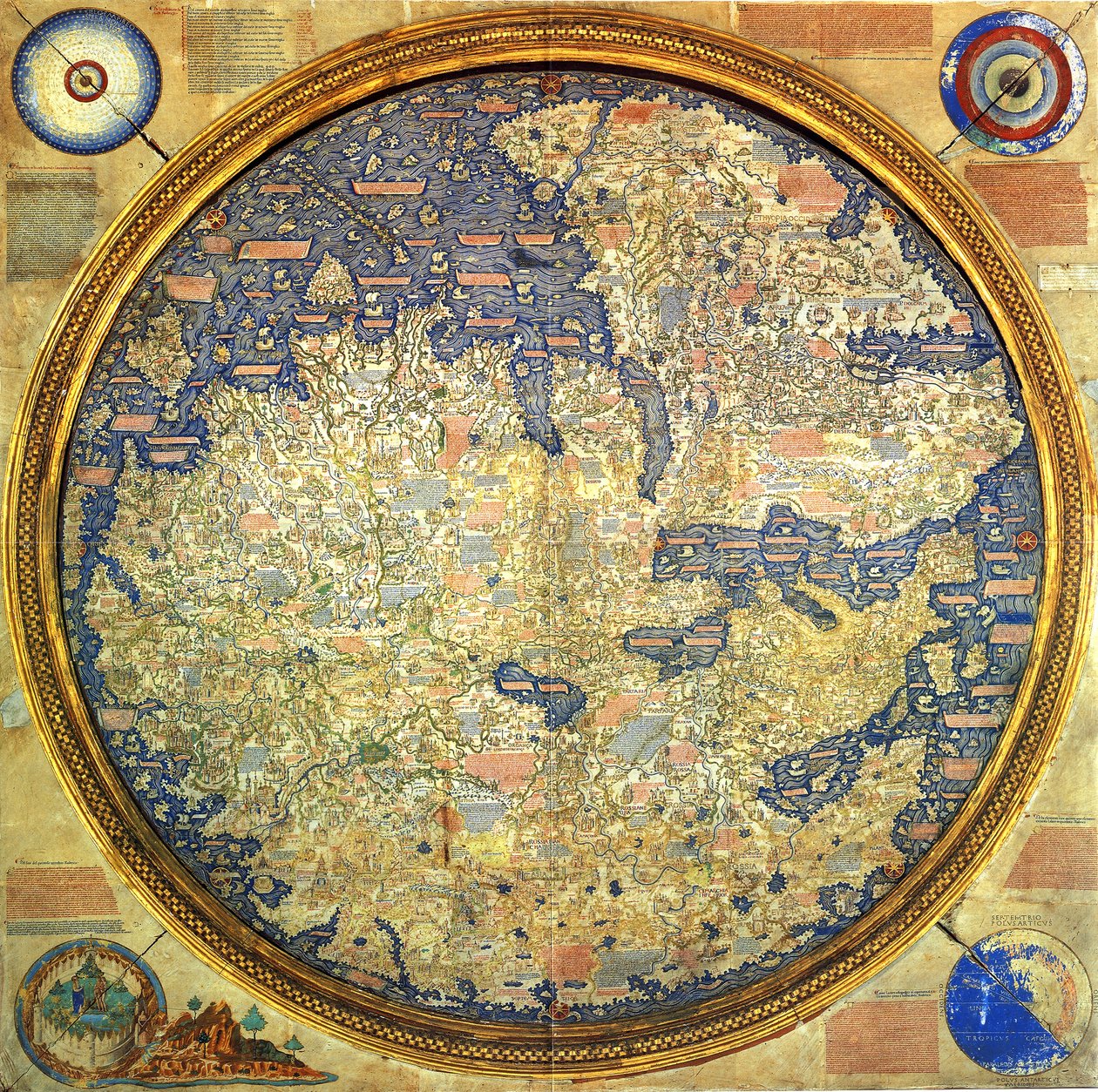 Mauro haritasından by Italian School