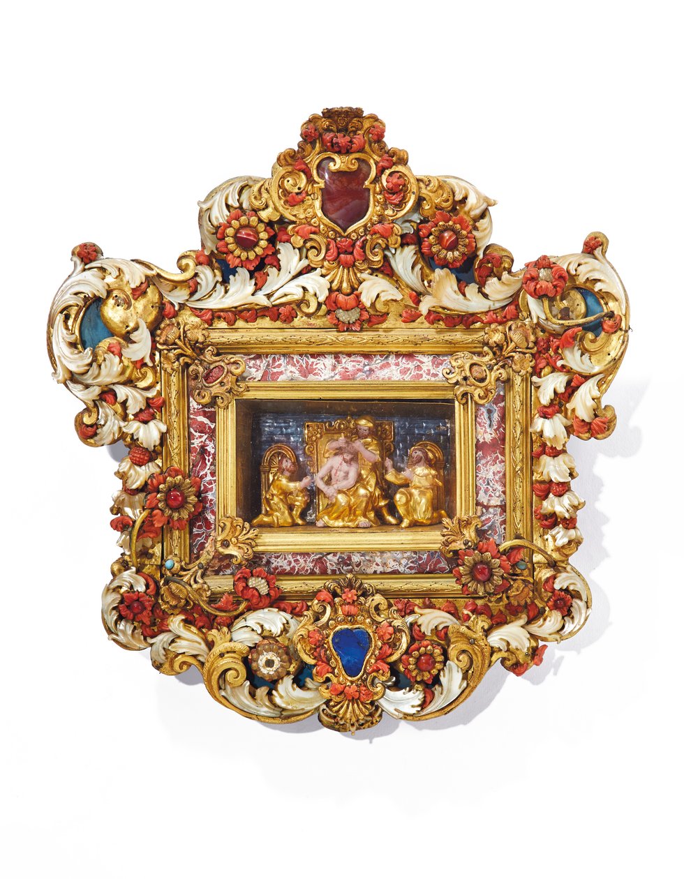 Çerçeve, Trapani, 18. yüzyılın ilk yarısı (yaldız ağacı, bronz, sedef, mermer, lapis lazuli, yaldızlı bakır ve mercan) by Italian School