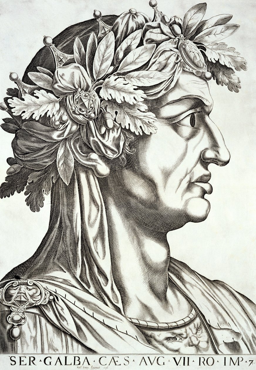 Galba Sezar (3 M.Ö.-69 MS), 1596 by Italian School