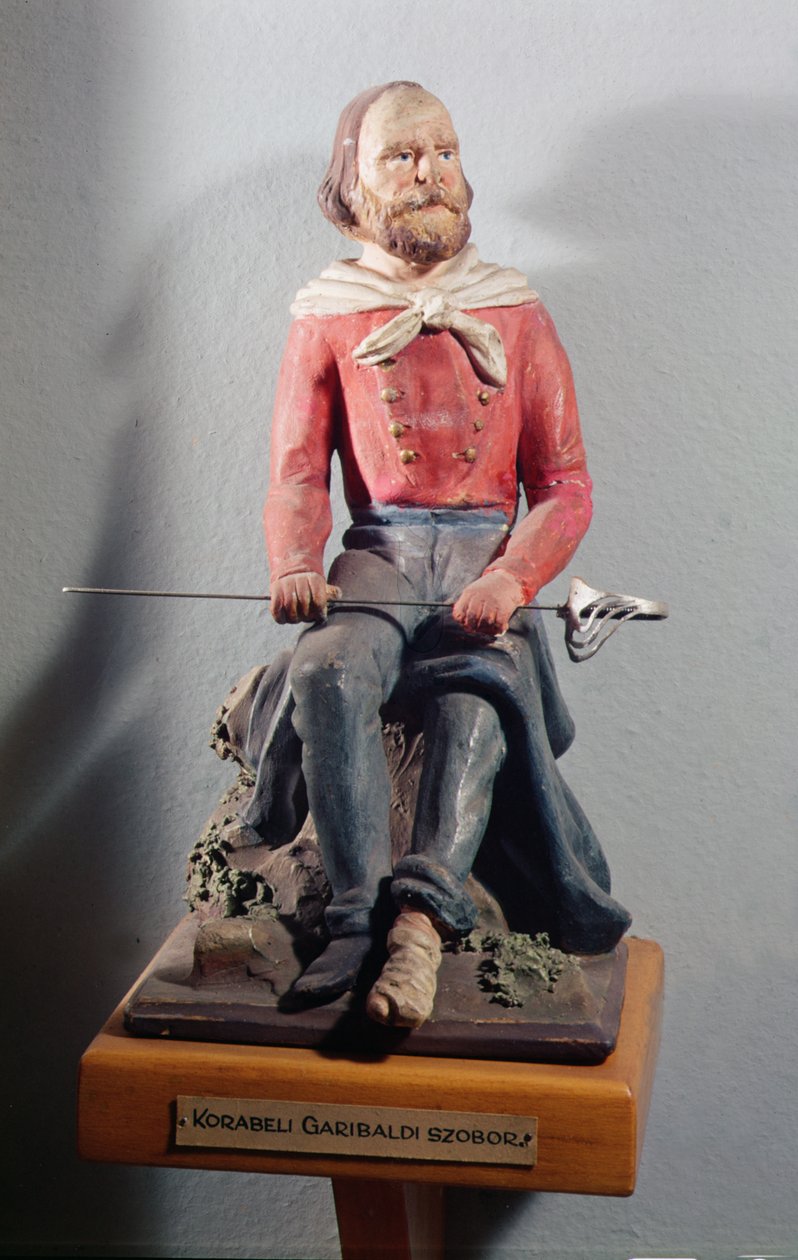 Giuseppe Garibaldi (1807-82), 1860 dolayları (boyalı pişmiş toprak) by Italian School