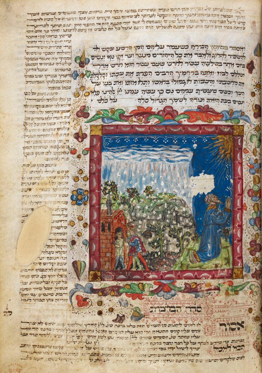 Harley 5686, f.60 Yağmur için dua etmek, Cesena, İtalya