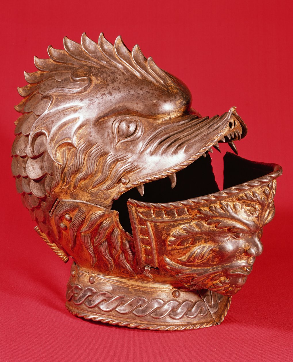Canavar suratlı kask (çelik) by Italian School