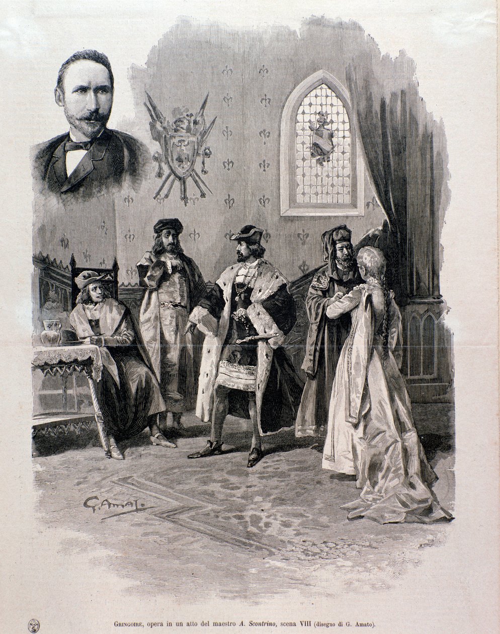 Pierre Gringoire çizimi, Antonio Scontrino