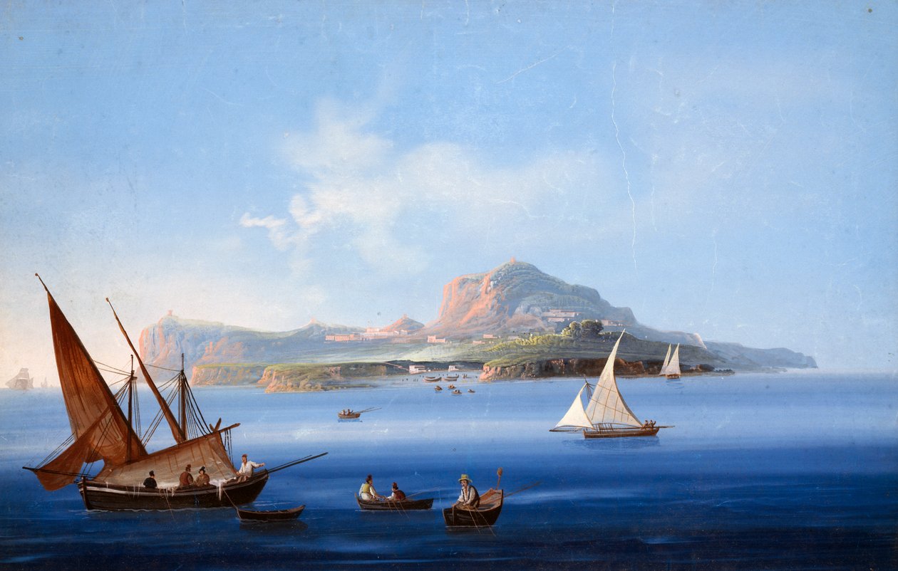 Capri Adası (guaj) by Italian School
