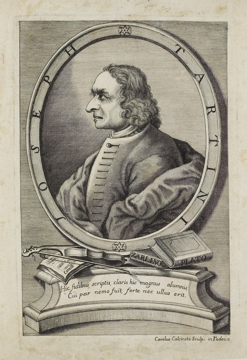 Carlo Calcinotto (fl.1763), c.1763 tarafından oyulmuş Joseph Tartini by Italian School