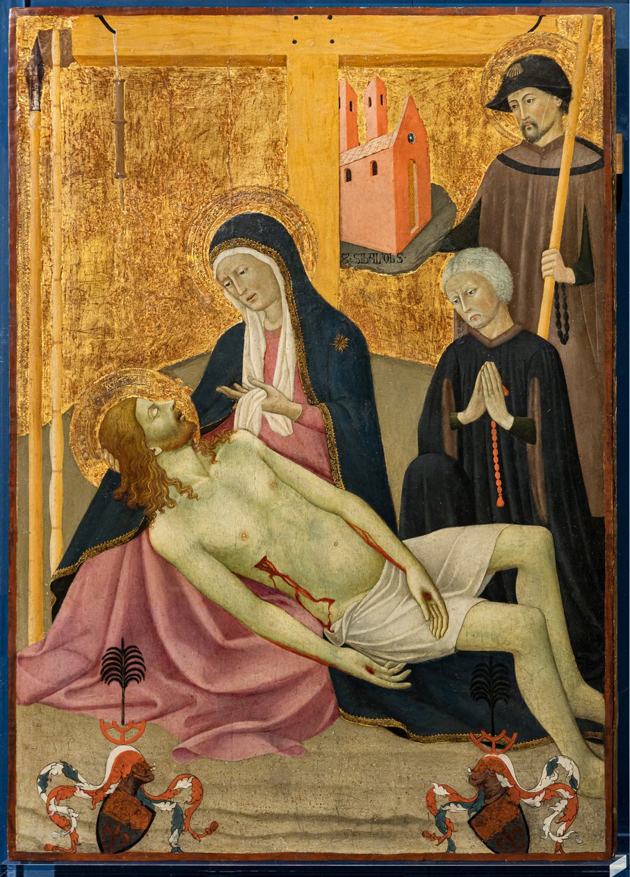 St. Sebaldus ve müşteri Peter Volckamer ile ağıt by Italian School