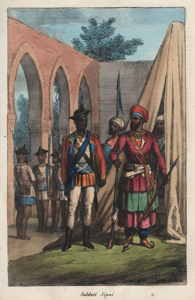 Les sepoys (cipaye, cipahi, cepoy, sipahi), Doğu Hindistan Şirketi