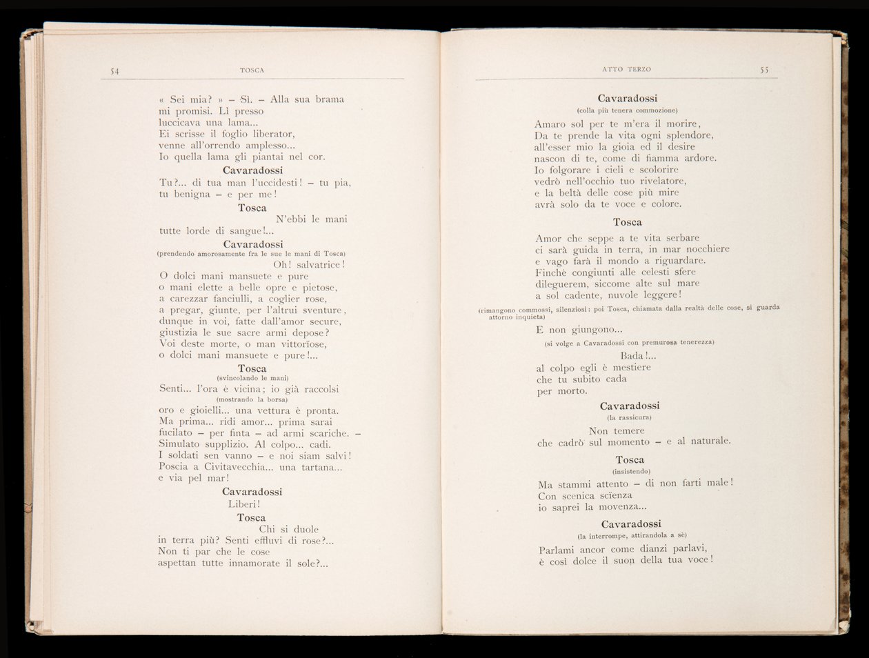 Libretto, Tosca, Giacomo Puccini, Edition Ricordi, İtalya by Italian School