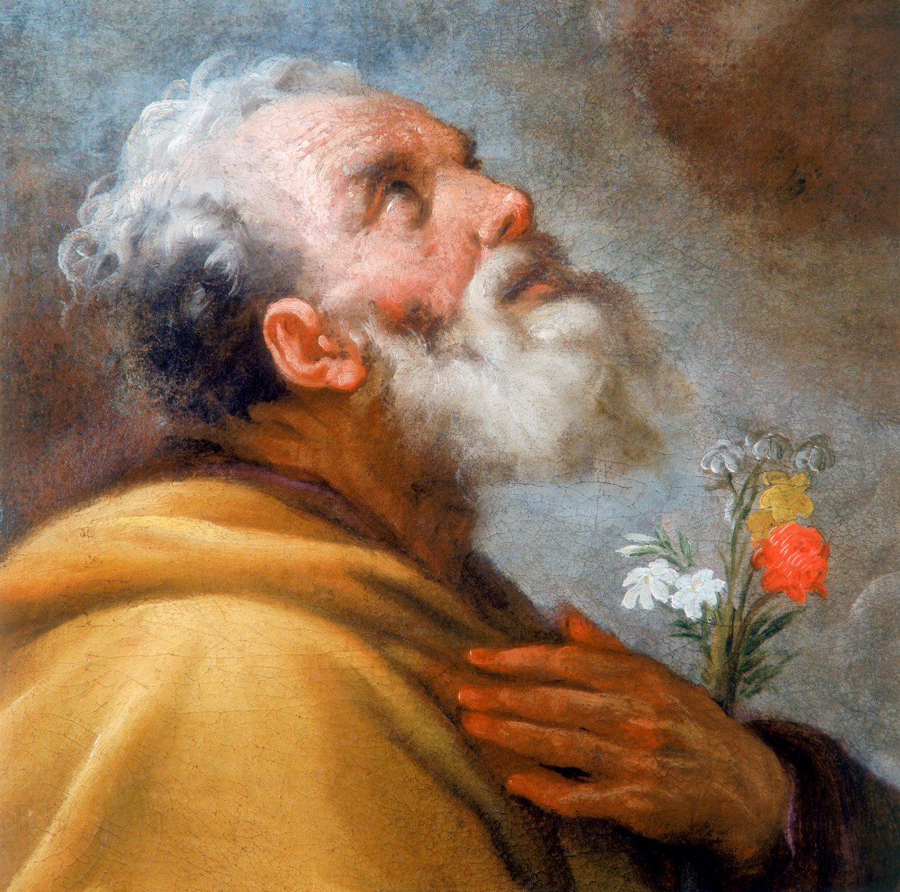 Aziz Joseph ve Büyük Gregory ile Madonna ve Çocuk ve Araf