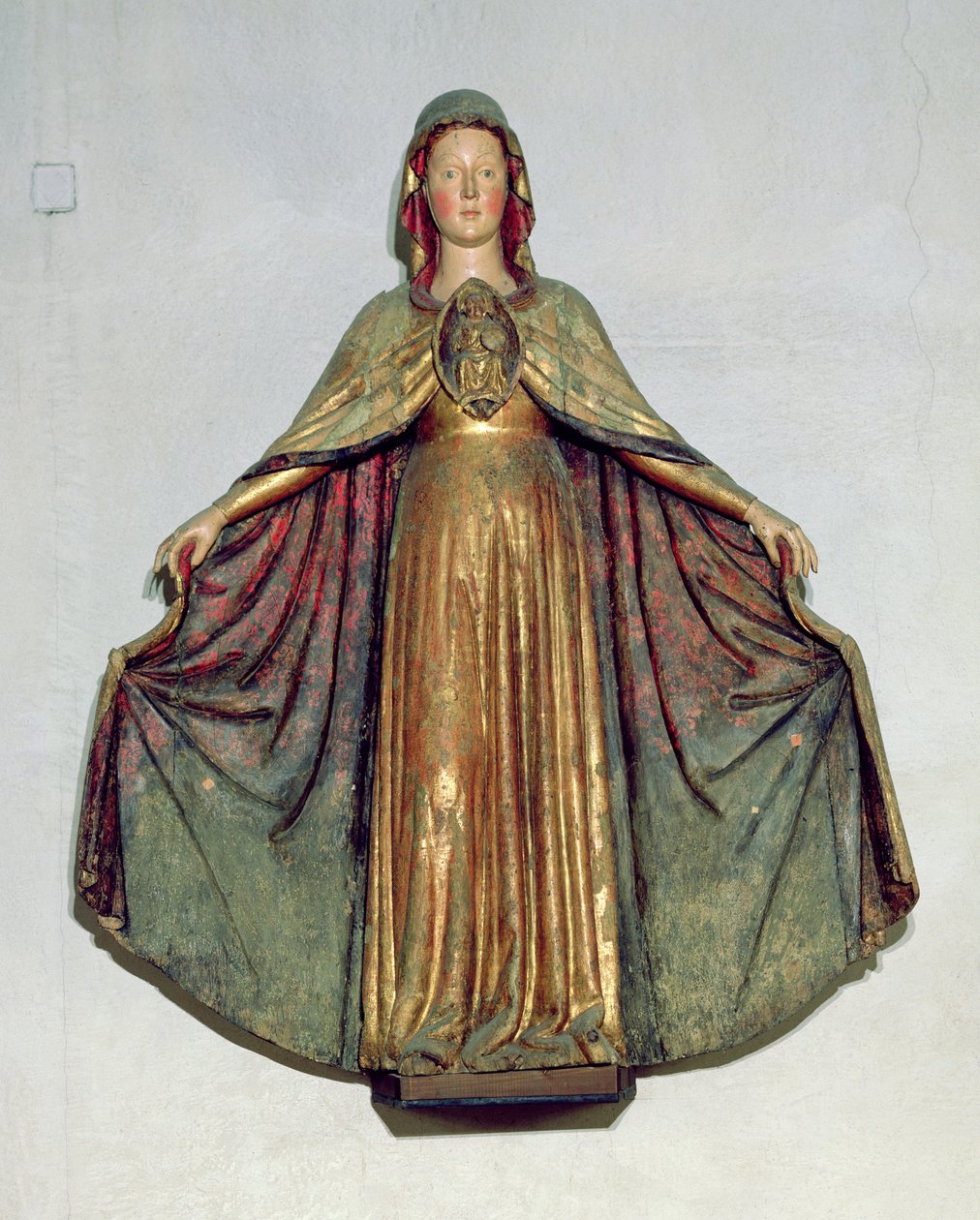 Merhamet Madonna (boyalı ahşap) by Italian School