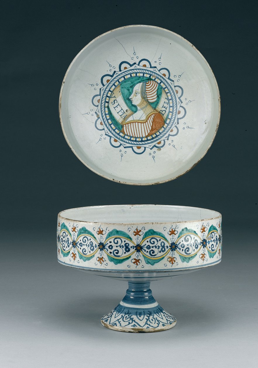 Majolica Kupası, Deruta, c.1520 (seramik) by Italian School