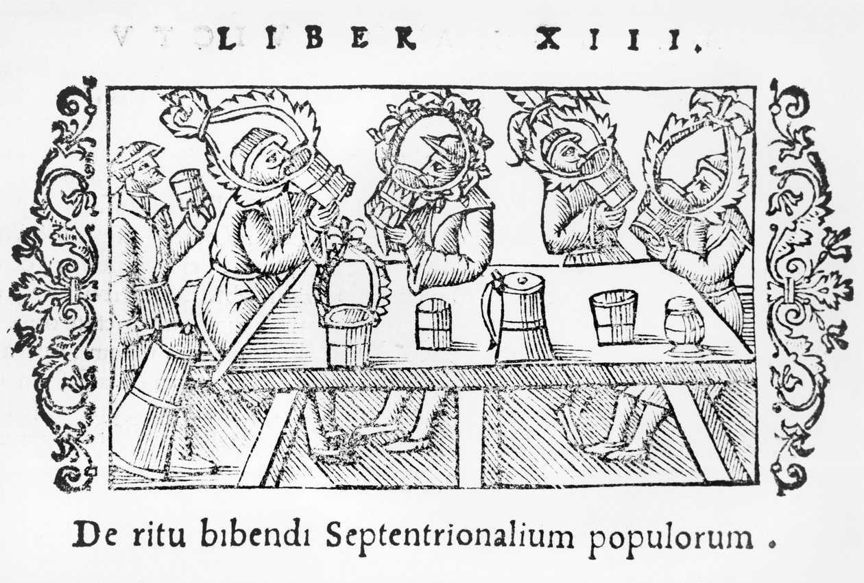 İçki içen adamlar, Olaus Magnus