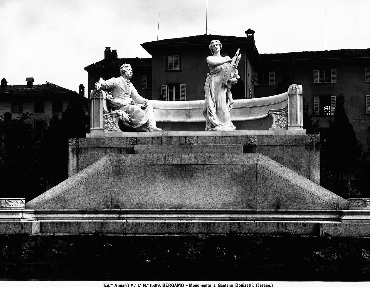 Gaetano Donizetti Anıtı (mermer) by Italian School