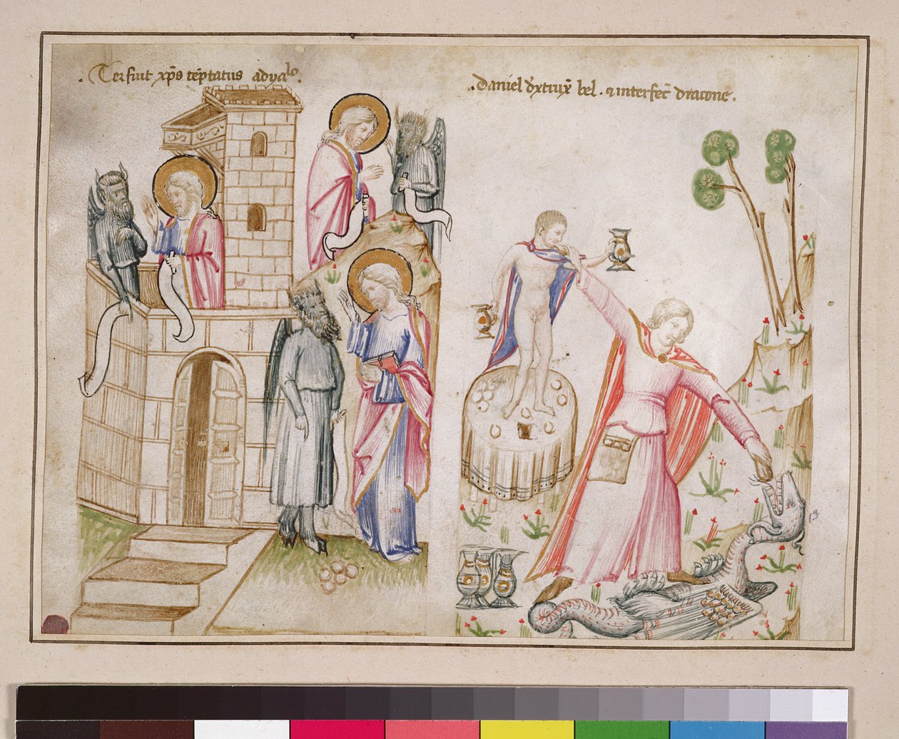Bayan 43-1950 (5v) Christs Temptation, Daniel, Speculum Humanae Salvationis