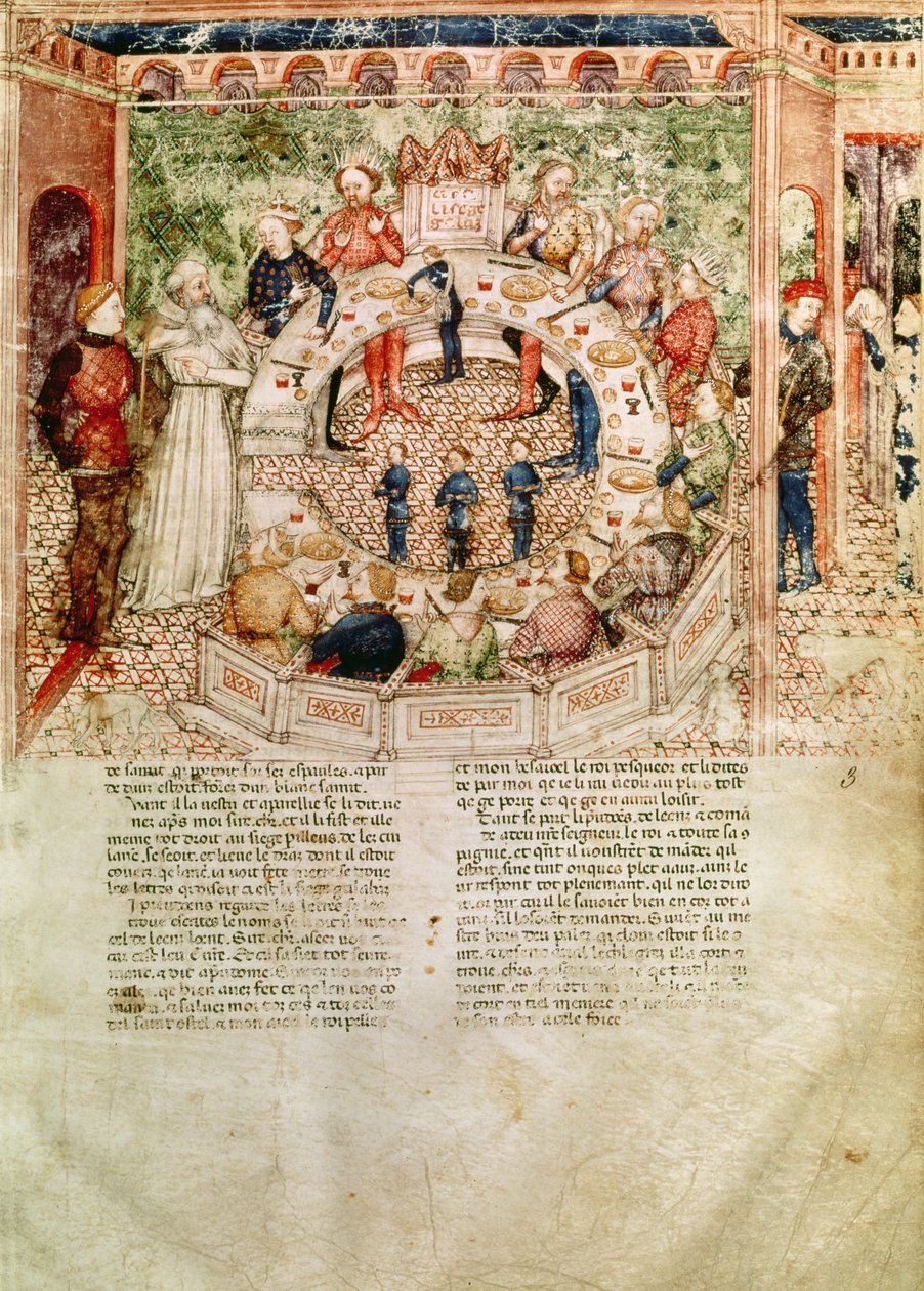 Bayan Fr 343 fol.3 Sir Galahad, Queste del Saint Graal