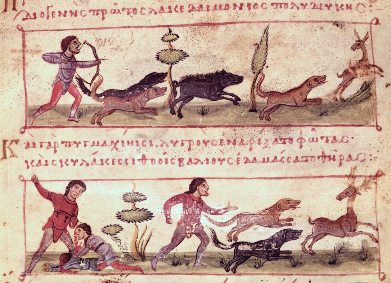 Ms Grec 479 Deer Hunting, Oppian tarafından Cynegetica