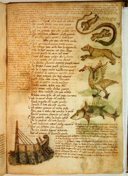 Ms Ital 483 S.4.7 f.159r Constellations, Fazio degli Uberti