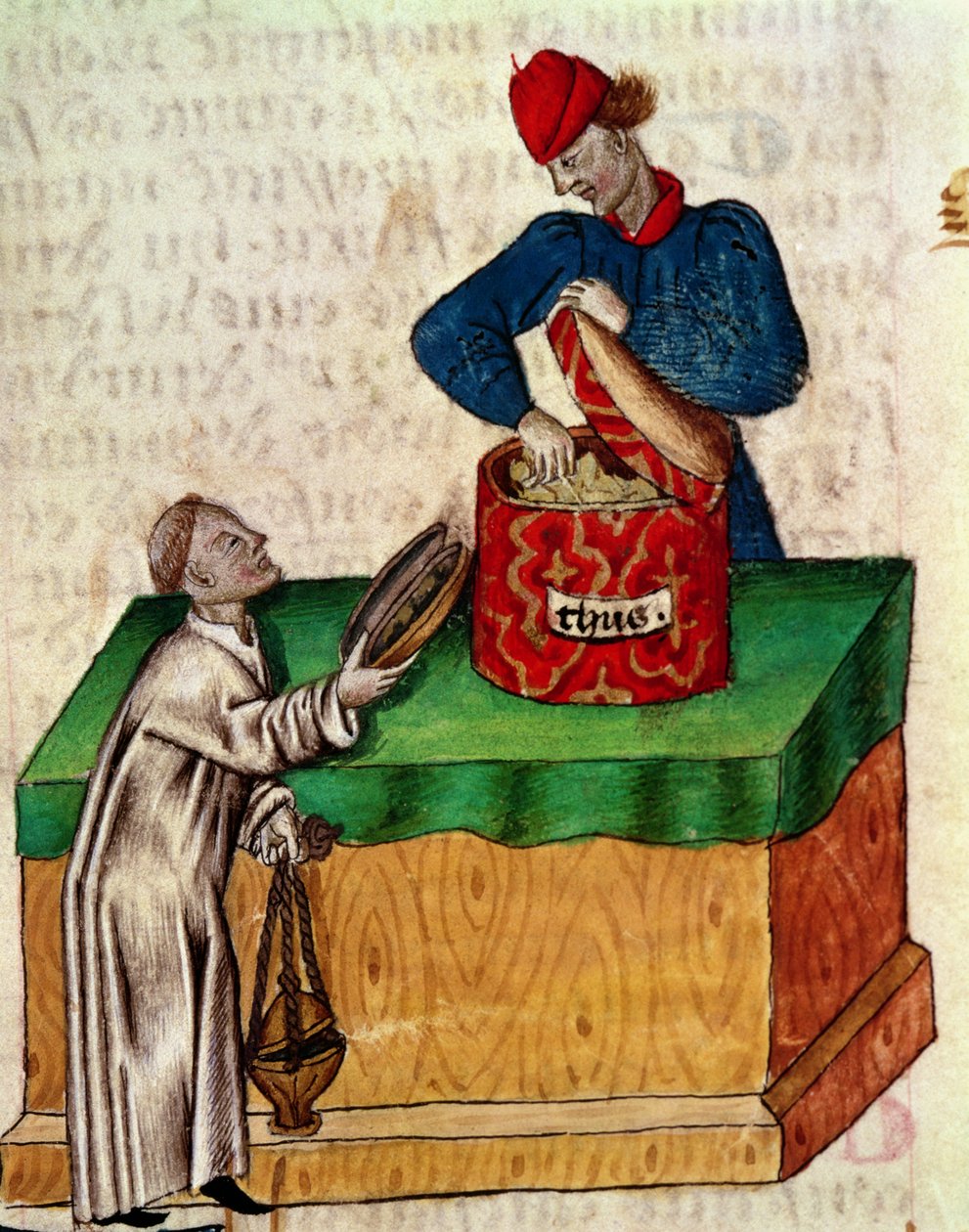 Ms Lat 993 fol.104r Tütsü satıcısı, Dioscorides