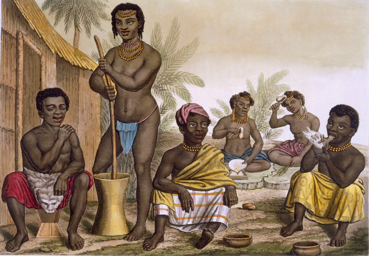 Muchicongo Kabilesinin Yerlileri, Yakın Luanda, Kongo, Cilt II, c1820-30. by Italian School