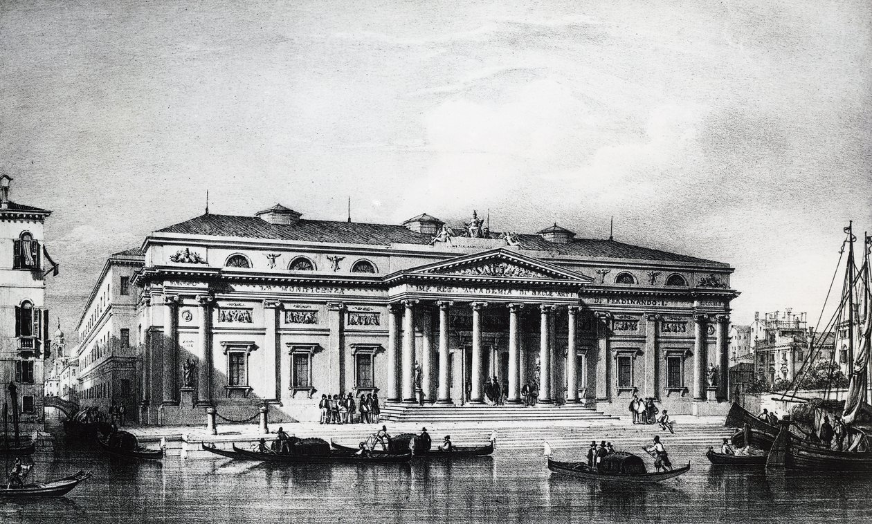 Venedik Güzel Sanatlar Akademisi için on dokuzuncu yüzyıl projesi, gravür, İtalya 19. yüzyıl by Italian School