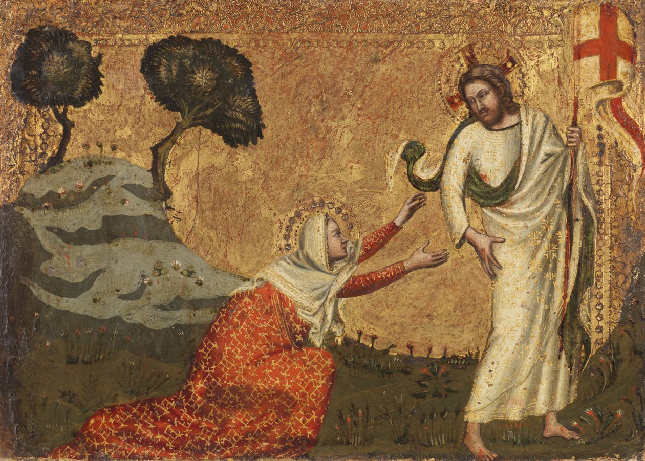 Noli me tangere, 1350-75 by Italian School