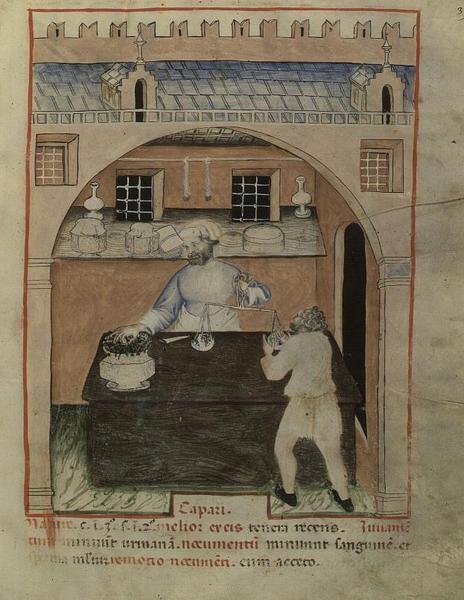 Nouv Acq Lat 1673 fol.39 Kurutulmuş Et Satıcısı, 