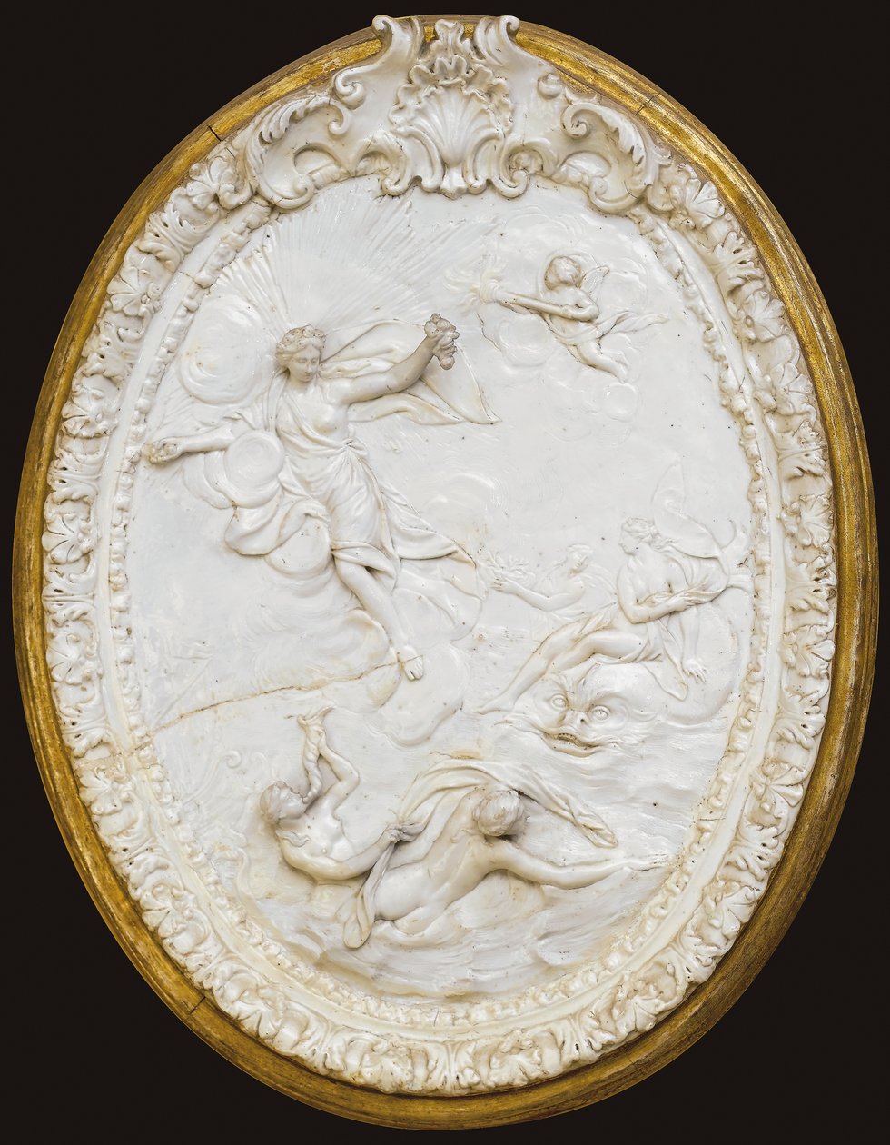 18. yüzyılın ortalarında, dört Doccia kalıplı oval plak serisinden biri by Italian School