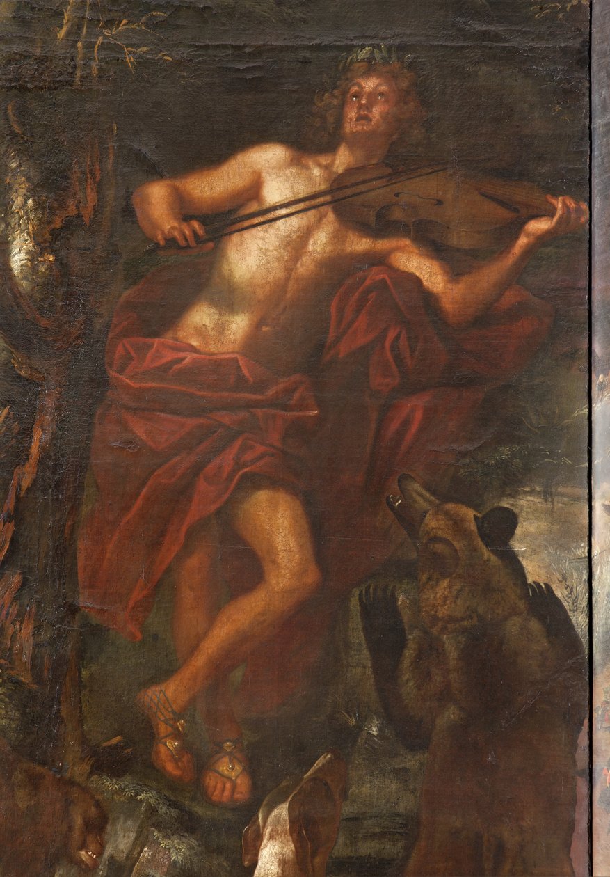 Hayvanları müzikle büyüleyen Orpheus, Orpheus Efsanesi by Italian School