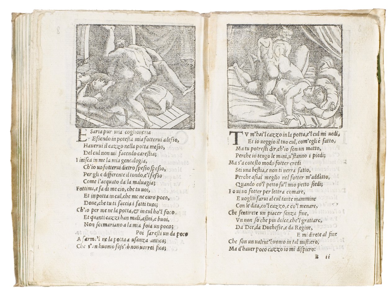 Giulio Romano tarafından resimlenen ve Marcantonio Raimondi tarafından oyulmuş Pietro Aretino