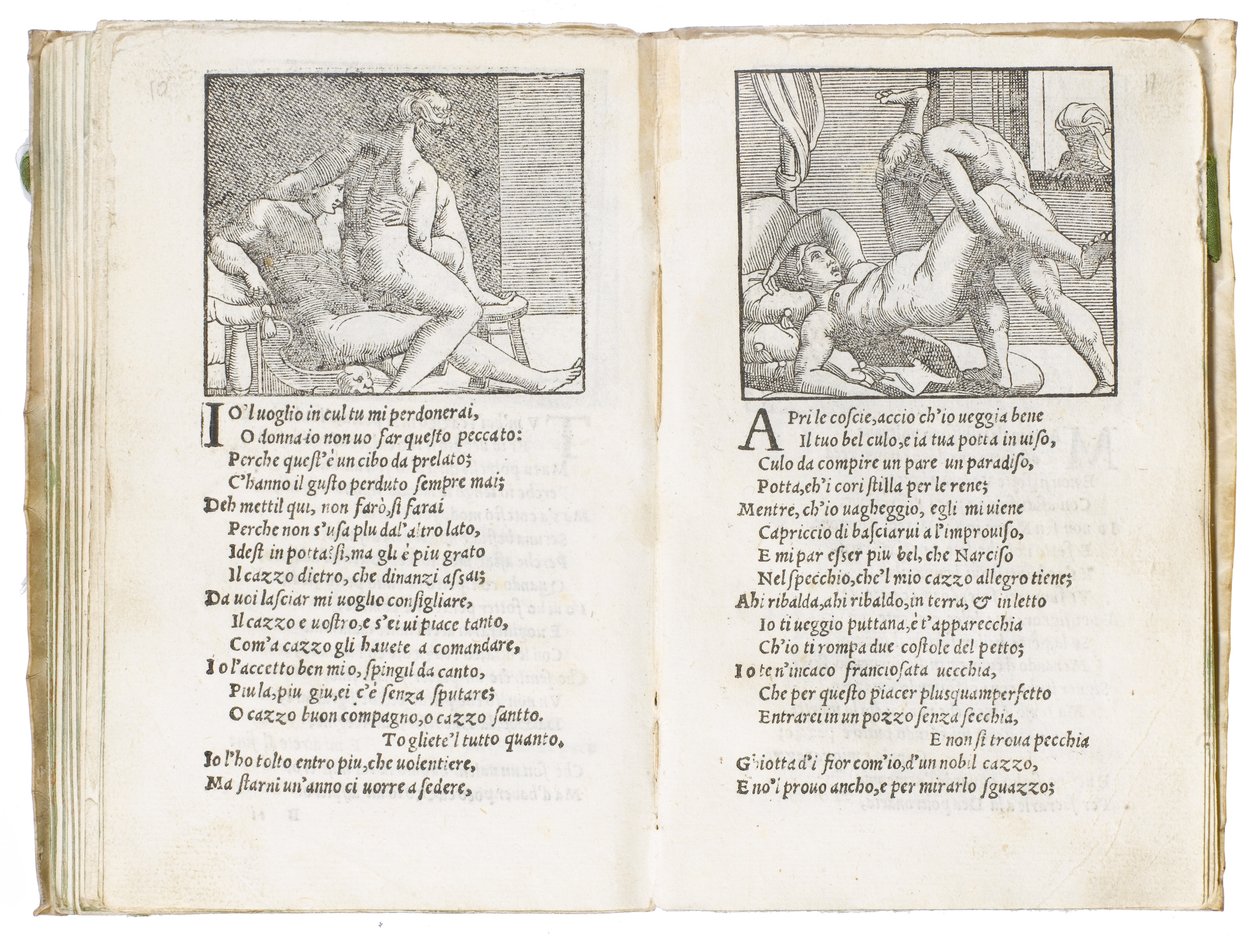 Giulio Romano tarafından resimlenen ve Marcantonio Raimondi tarafından oyulmuş Pietro Aretino