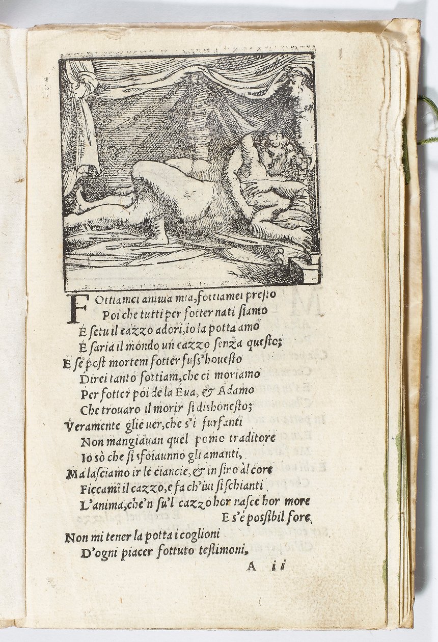 Giulio Romano tarafından resimlenen ve Marcantonio Raimondi tarafından oyulmuş Pietro Aretino