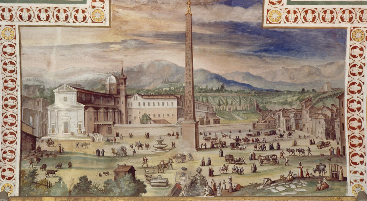 Piazza del Popolo, Roma by Italian School