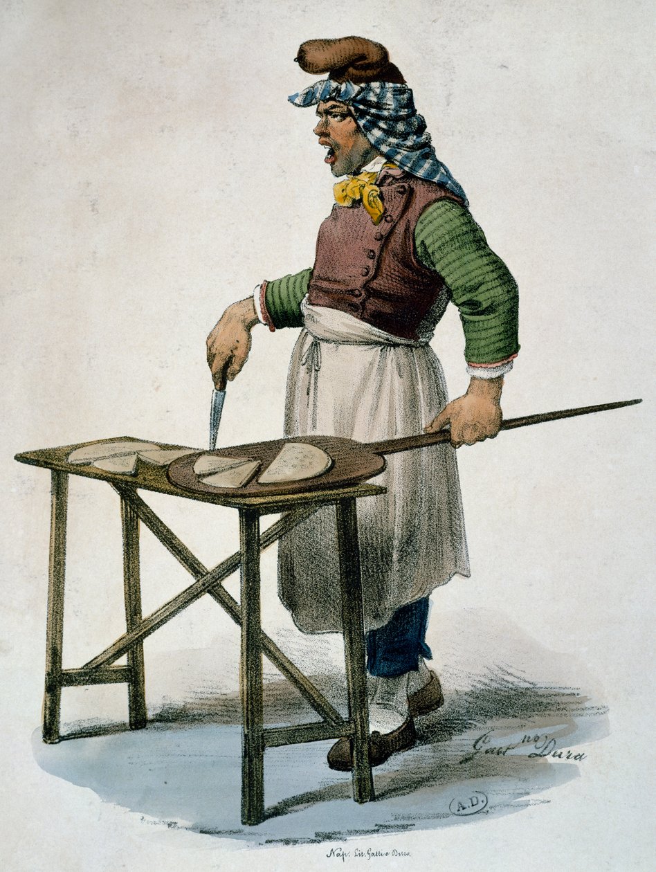 Pizzacı, yaklaşık 1820, gravür, İtalya by Italian School