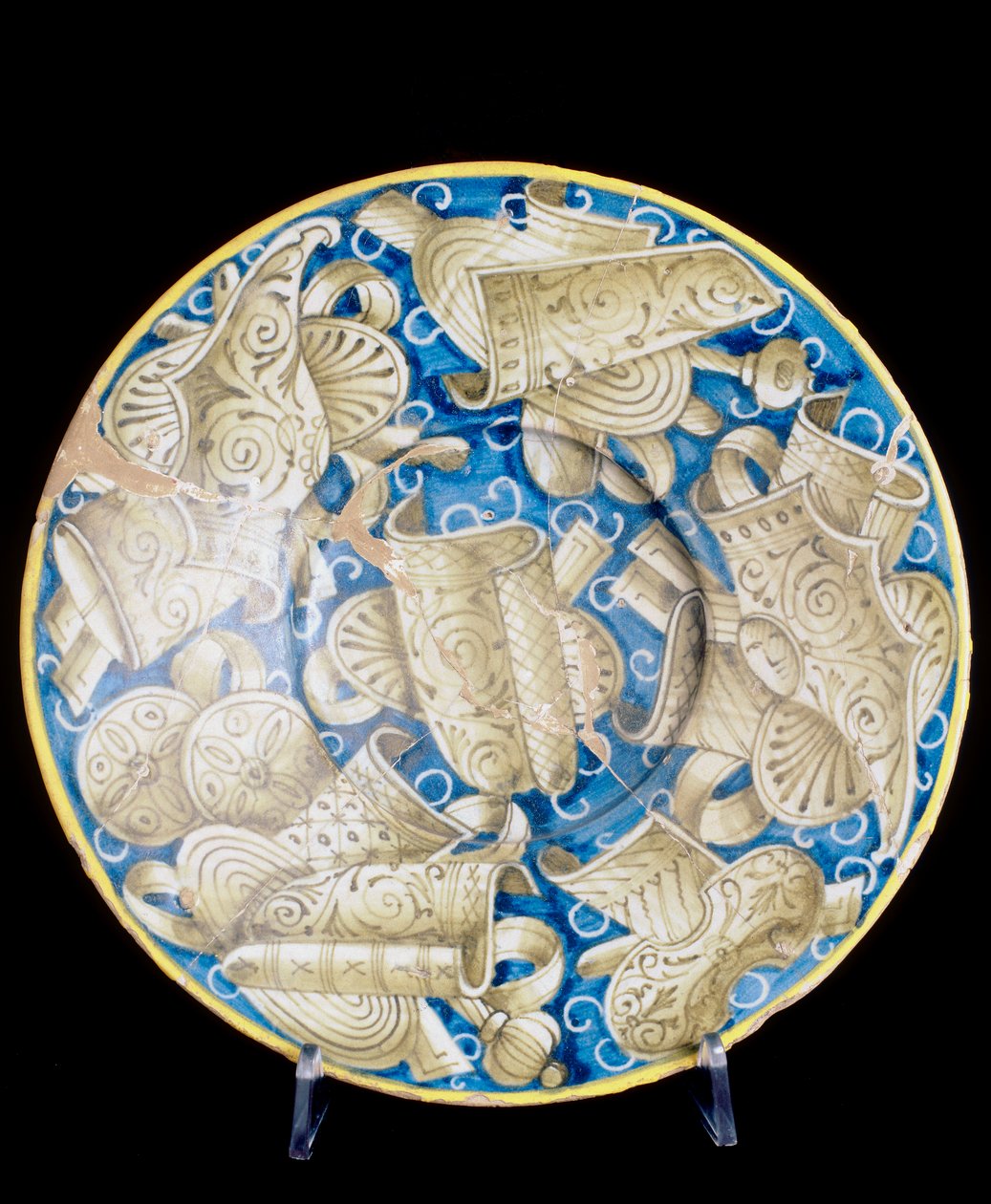 Silahlı plaka, Casteldurante imalatından çalışma by Italian School