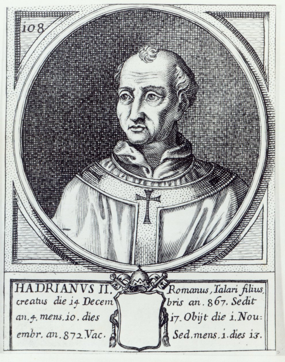 Papa II. Hadrian by Italian School